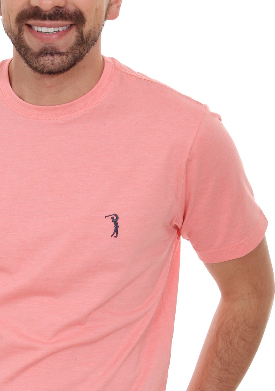 Camiseta Aleatory Masculina Heather Coral