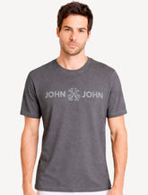 Camiseta John John Masculina Fit Basic Cinza Escuro