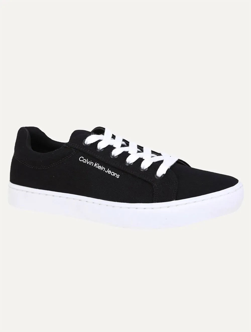 Tênis Calvin Klein Masculino Skate Lona Logo Preto