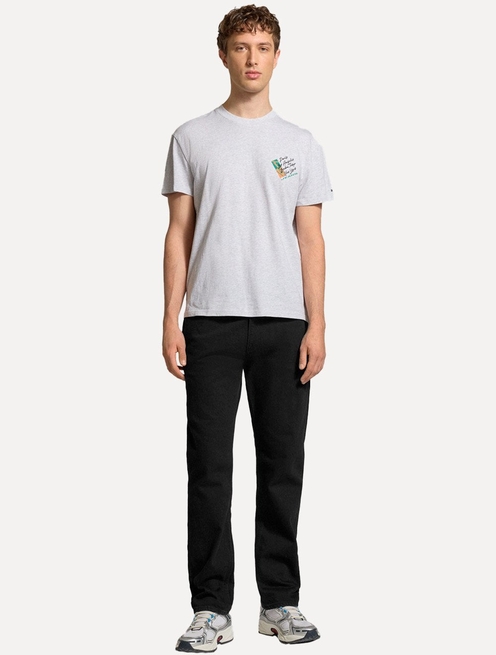 Calça Tommy Jeans Masculina Regular Straight Otis Preta