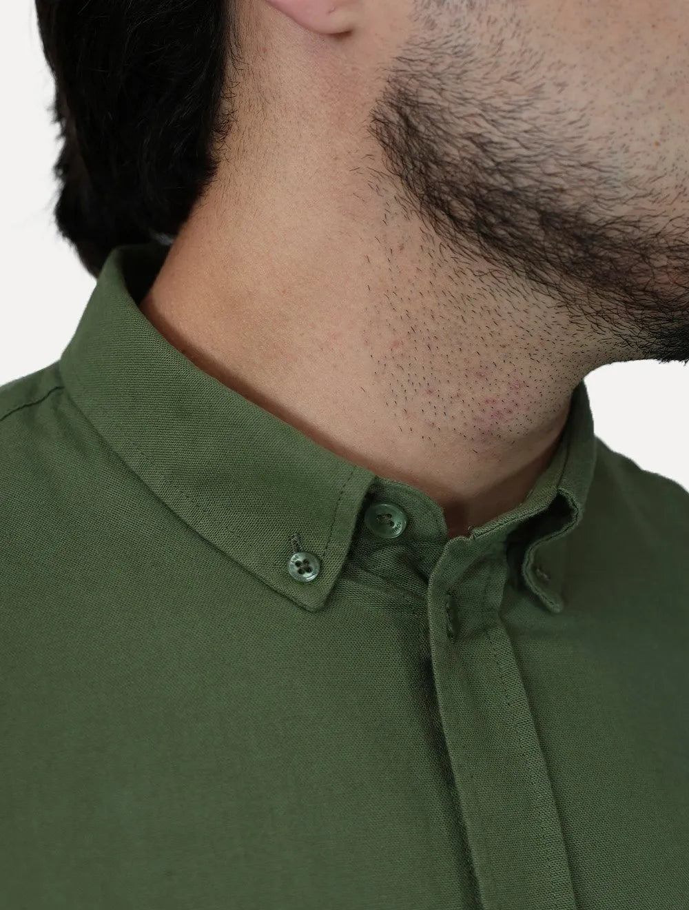 Camisa Tommy Hilfiger Masculina Oxford Regular Verde Sálvia