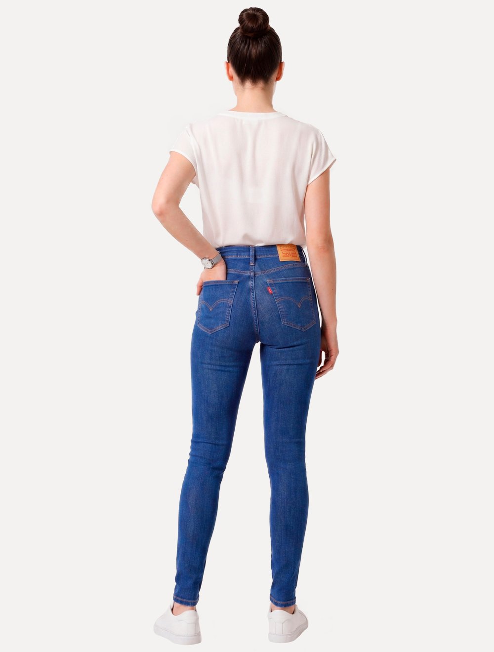 Calça Levis Jeans Feminina 721 Skinny High Rise Azul Marinho