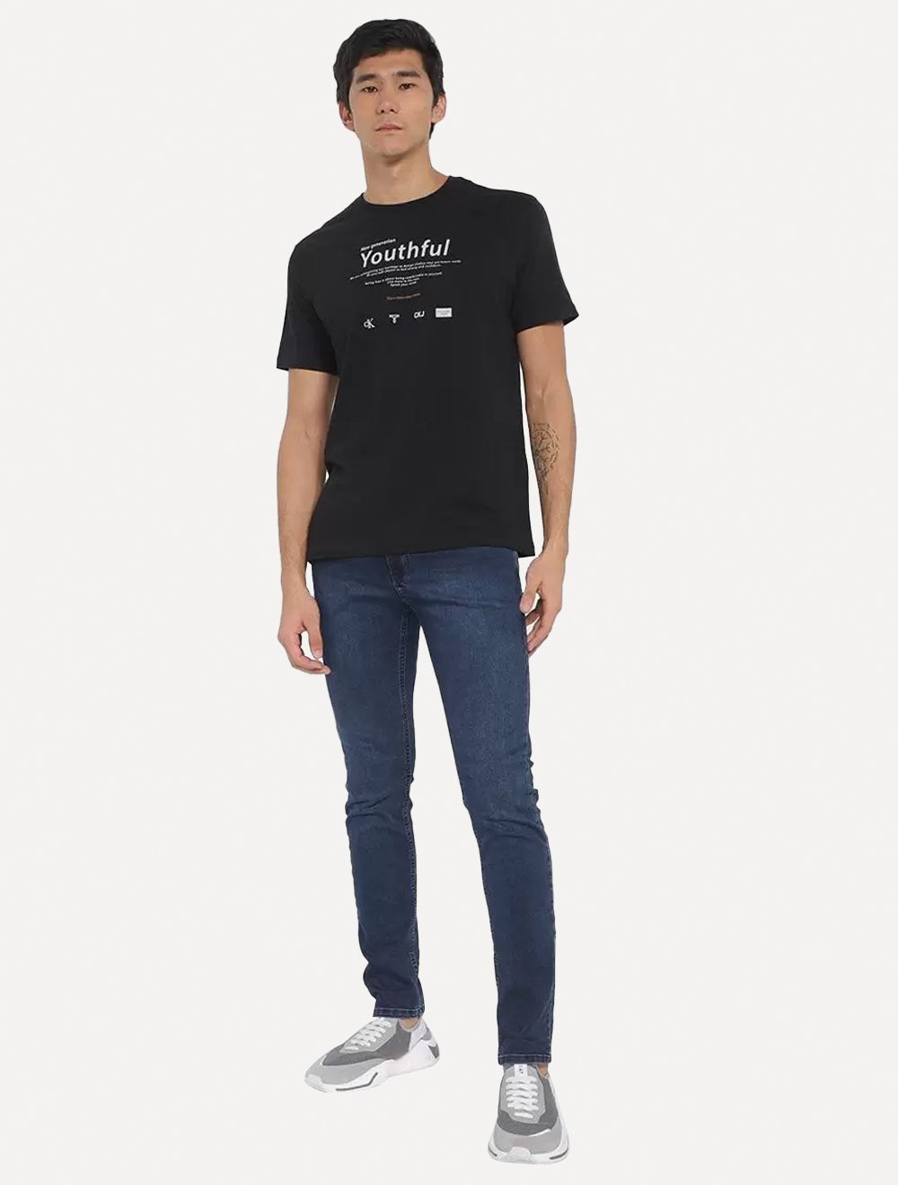 Camiseta Calvin Klein Jeans Masculina Youthful Preta
