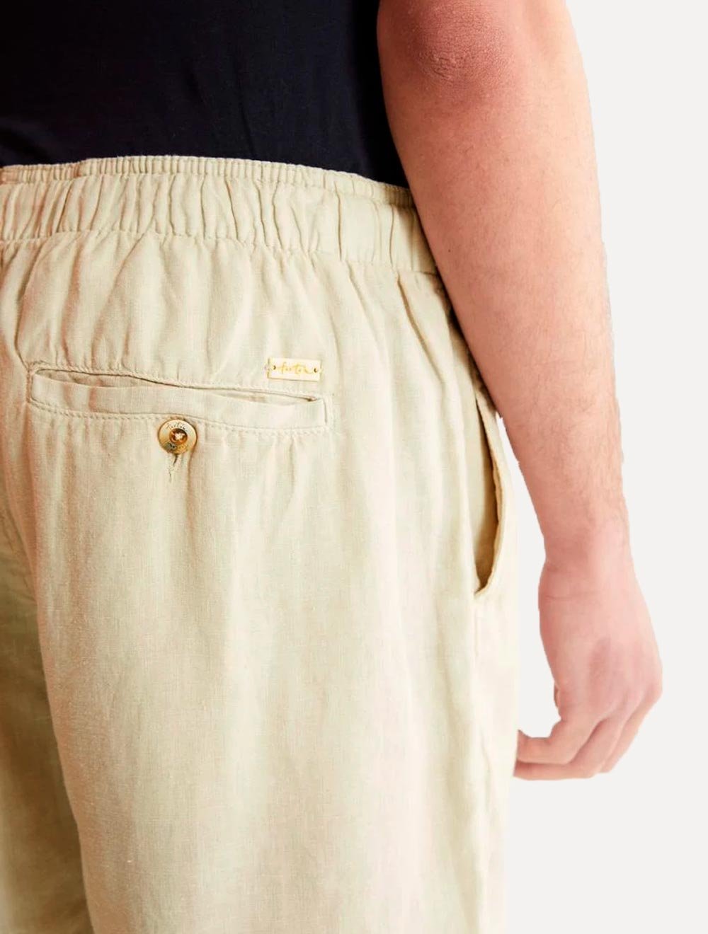 Short Foxton Masculino Linho Pier Casual Areia
