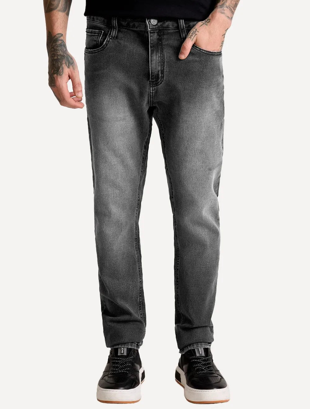 Calça John John Jeans Masculina Skinny Manchester Stoned Preto