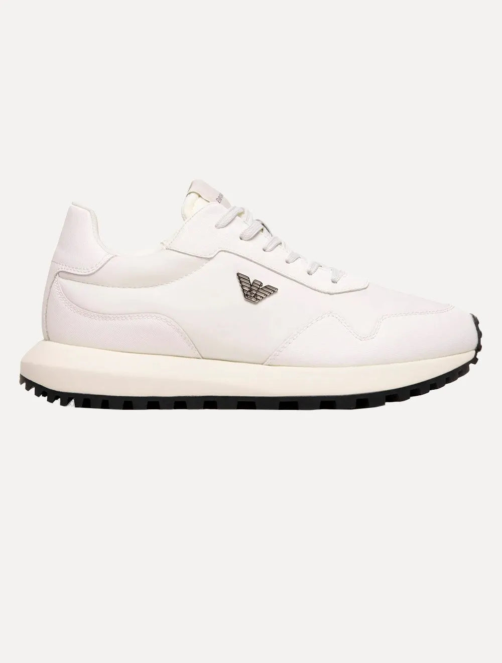 Tênis Emporio Armani Masculino Sneaker Recycled Nylon Off White