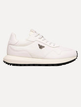 Tênis Emporio Armani Masculino Sneaker Recycled Nylon Off White