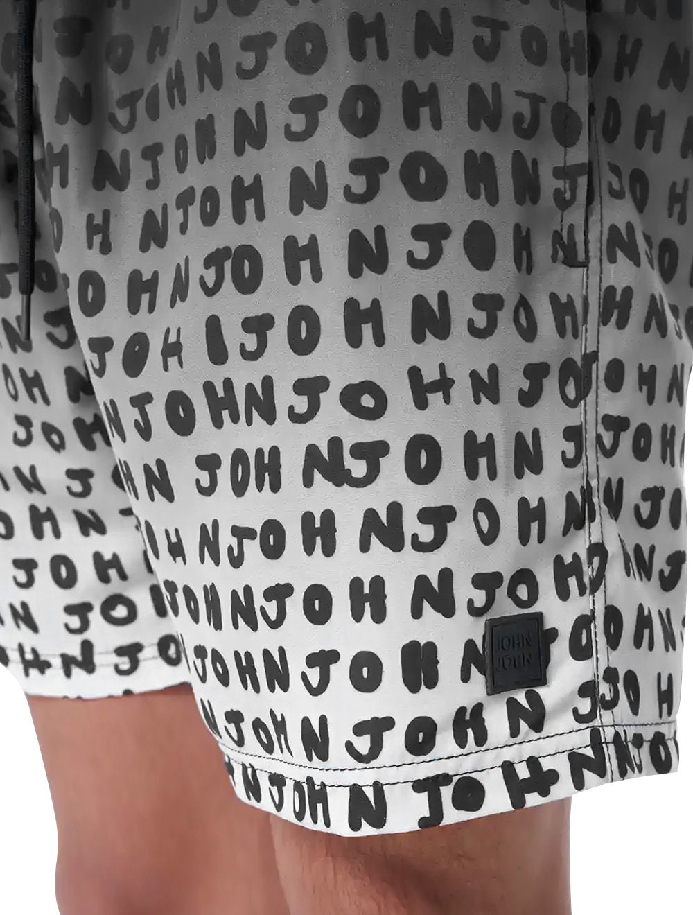 Short John John D'Água Reto Other Side Gradient Preto/Branco