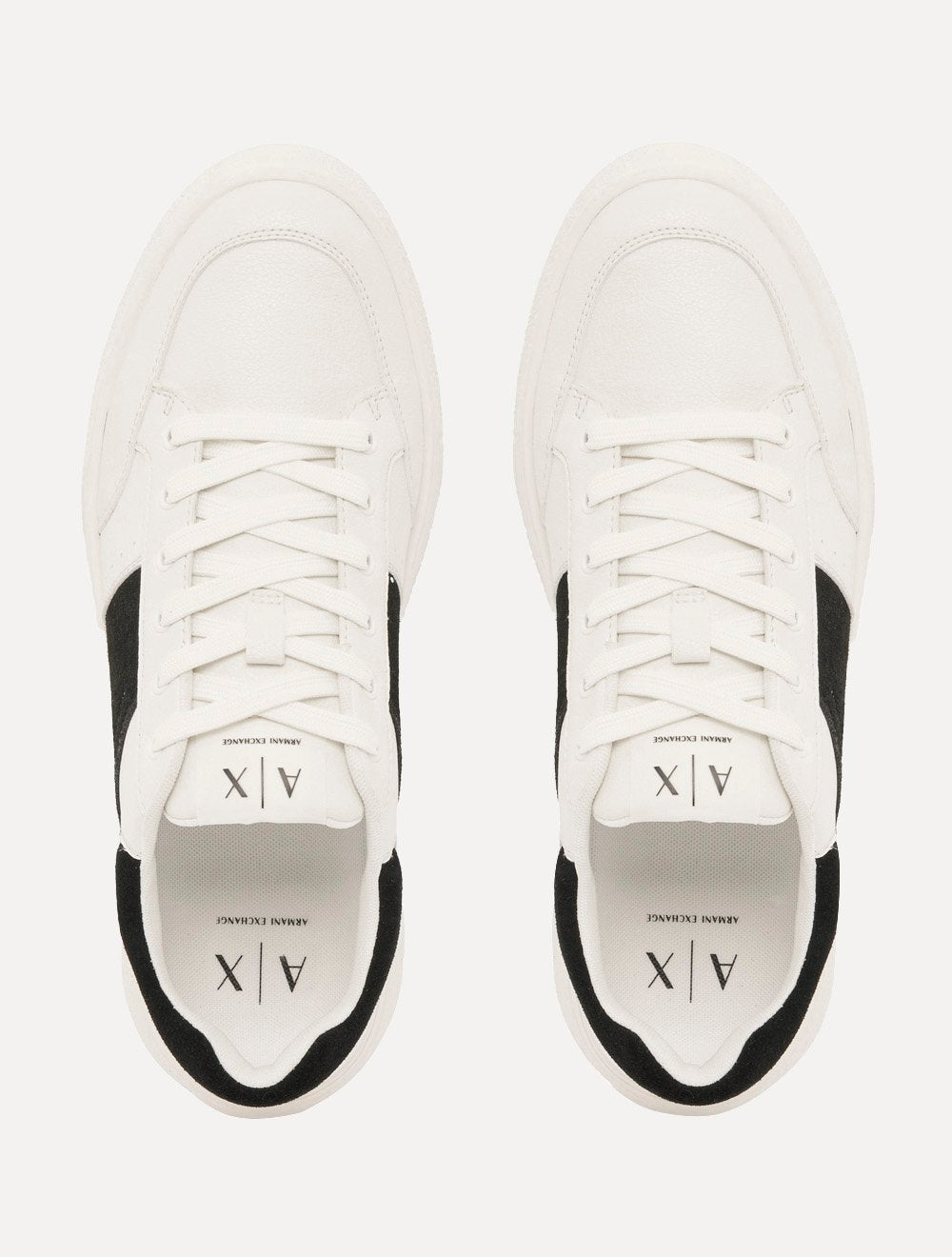 Tênis Armani Exchange Masculino Sneaker Print Logo Panelled Off-White