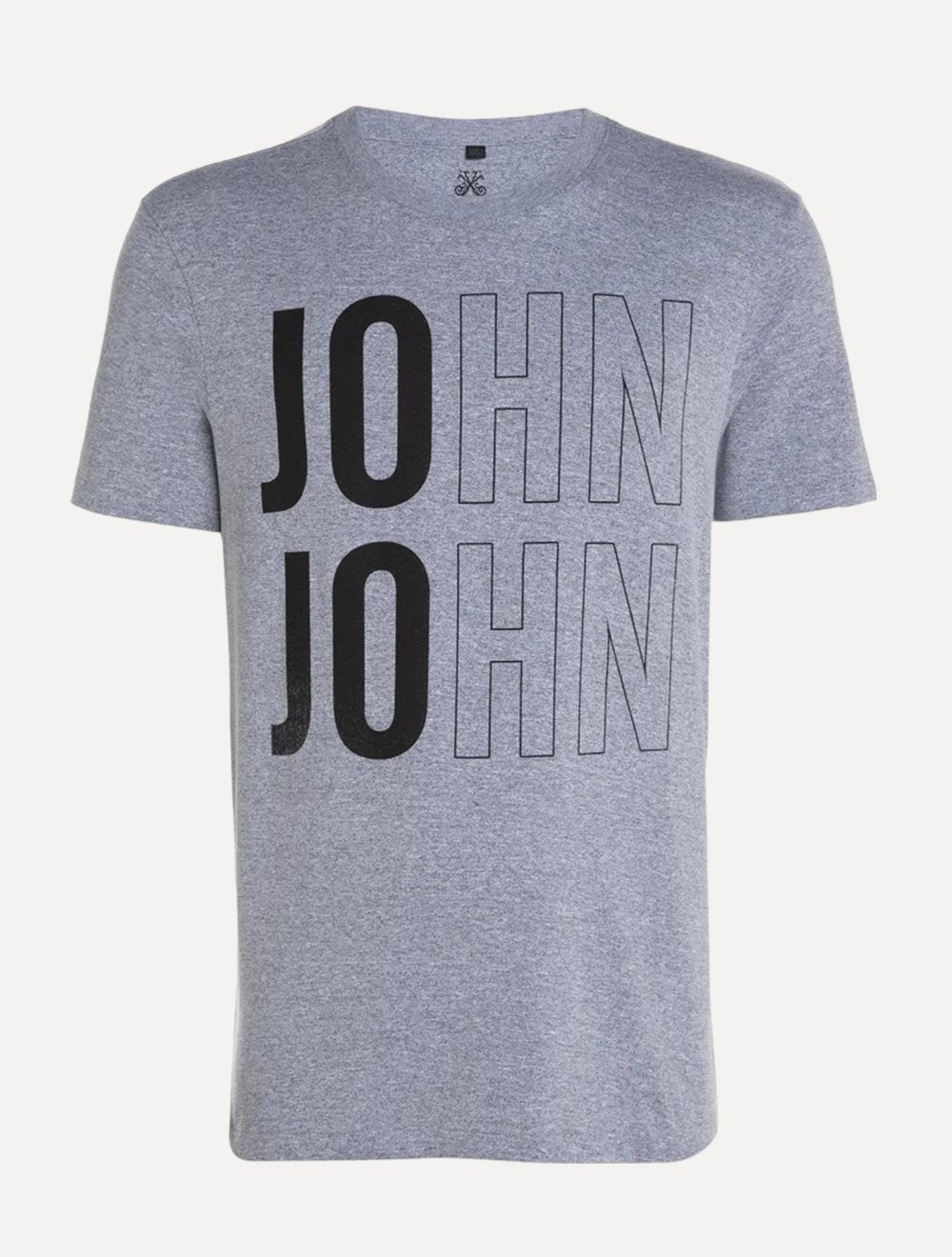Camiseta John John Masculina Regular Fit John Out Cinza Médio Mescla