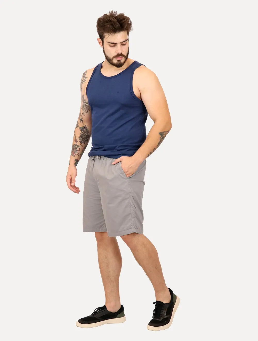 Bermuda John John Masculina Jogger Cannon Cinza