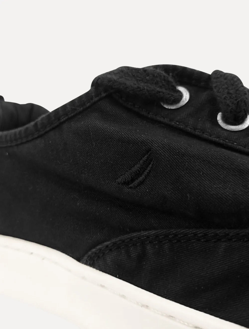 Tênis Nautica Masculino Denim Sailboat Logo Preto