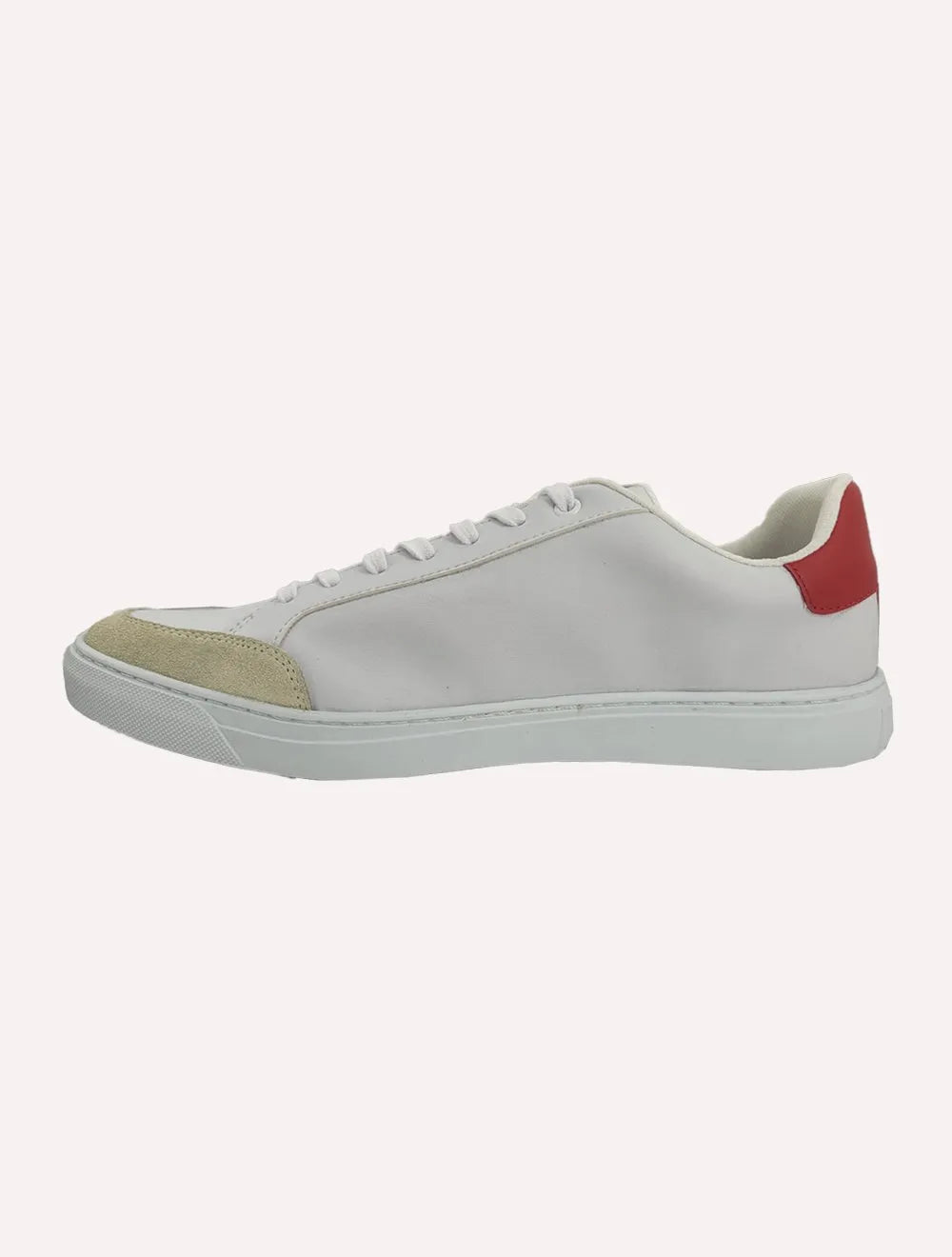 Tênis Nautica Masculino SL Couro Vermelho/Branco