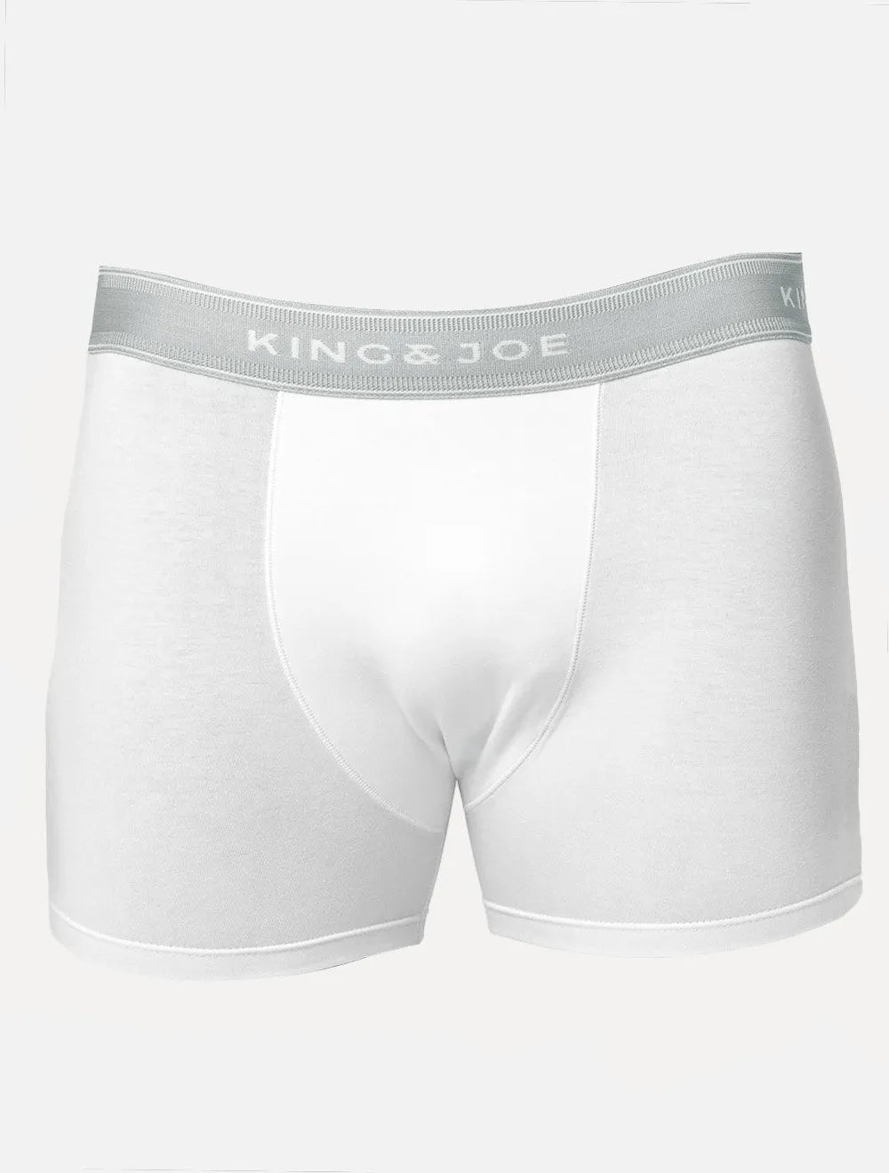 Cueca King & Joe Boxer Lisa Grey Logo Branca Pack 2UN