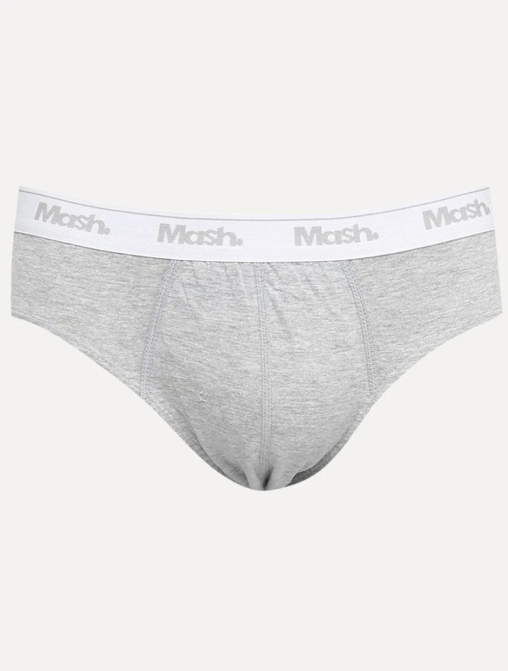 Cueca Mash Slip Cotton Basic Cinza Mescla