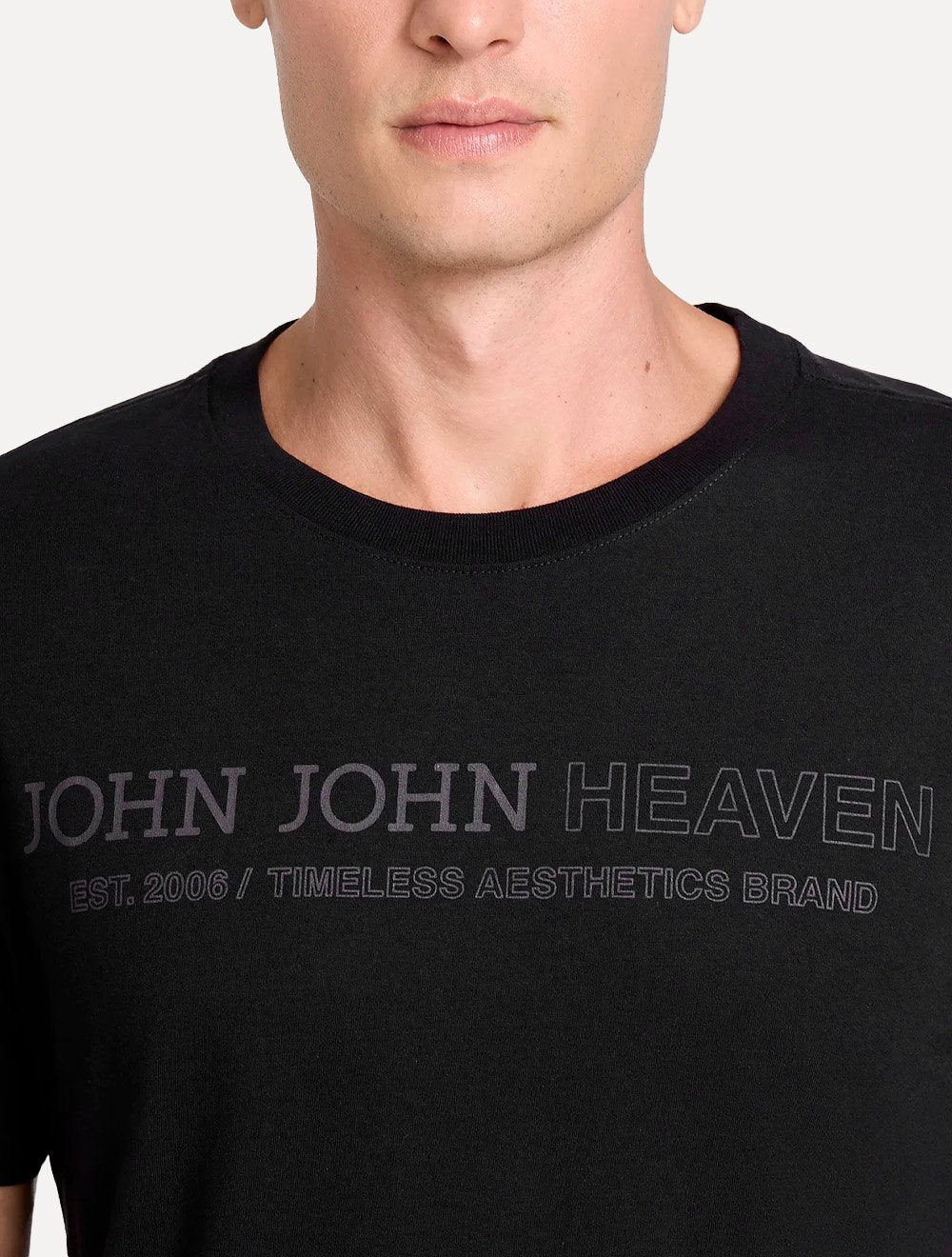 Camiseta John John Masculina Slim Fit United Preta