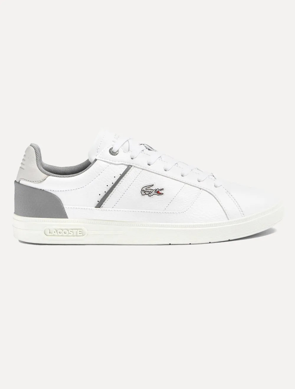Tênis Lacoste Masculino Europa Pro Wht/Gry Cinza/Branco
