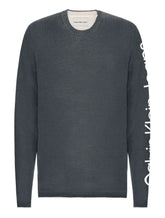 Suéter Calvin Klein Jeans Tricot Arm Logo Chumbo