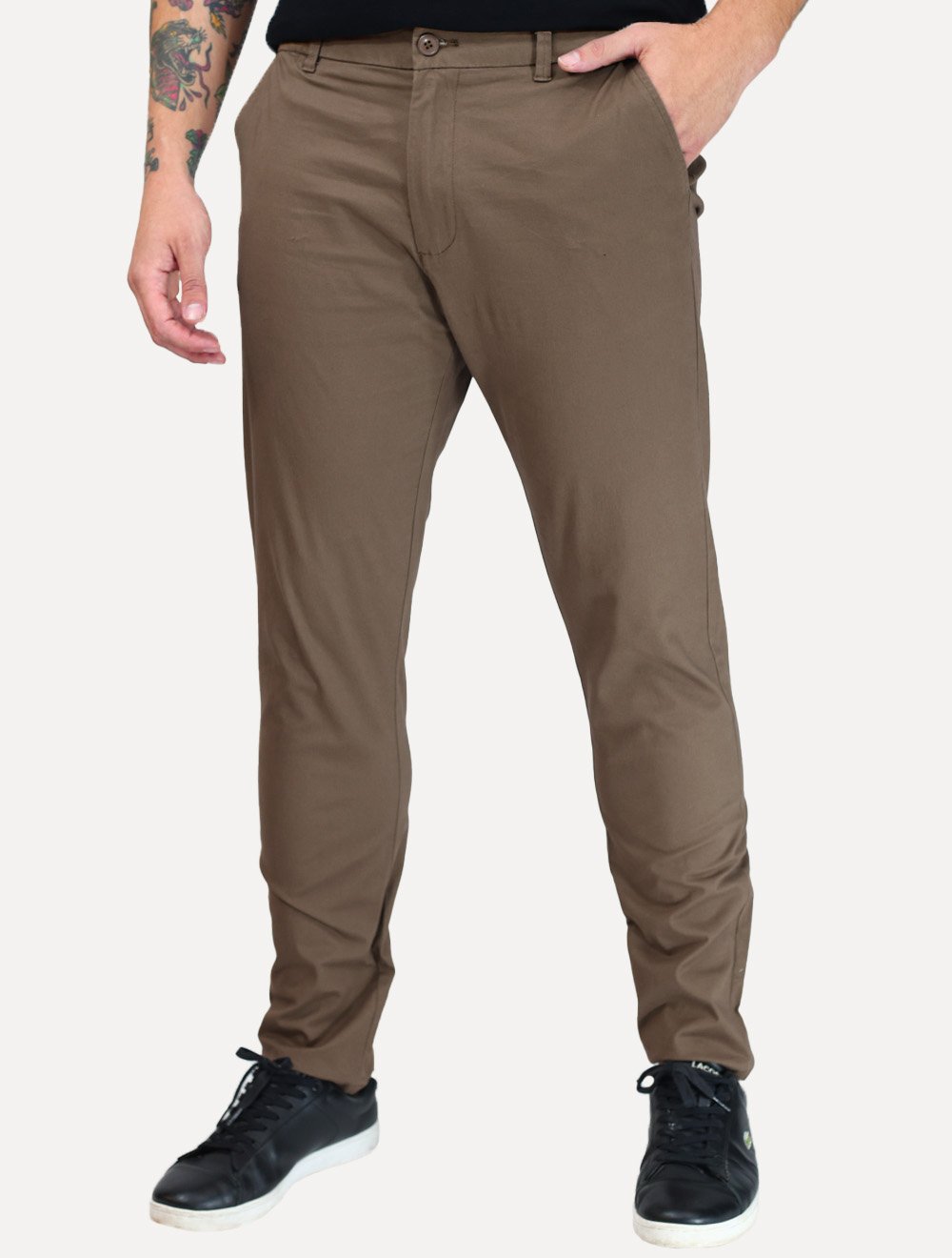 Calça Dixen Adaptive Sarja Regulagem Cós Marrom