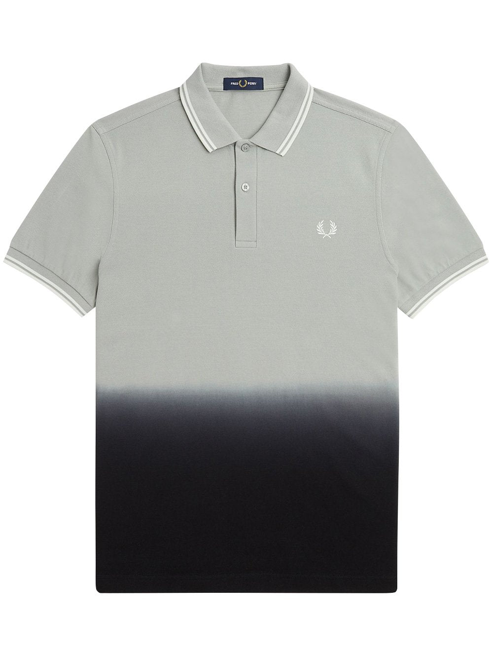 Polo Fred Perry Masculina Regular Piquet Ombre Marinho Cinza