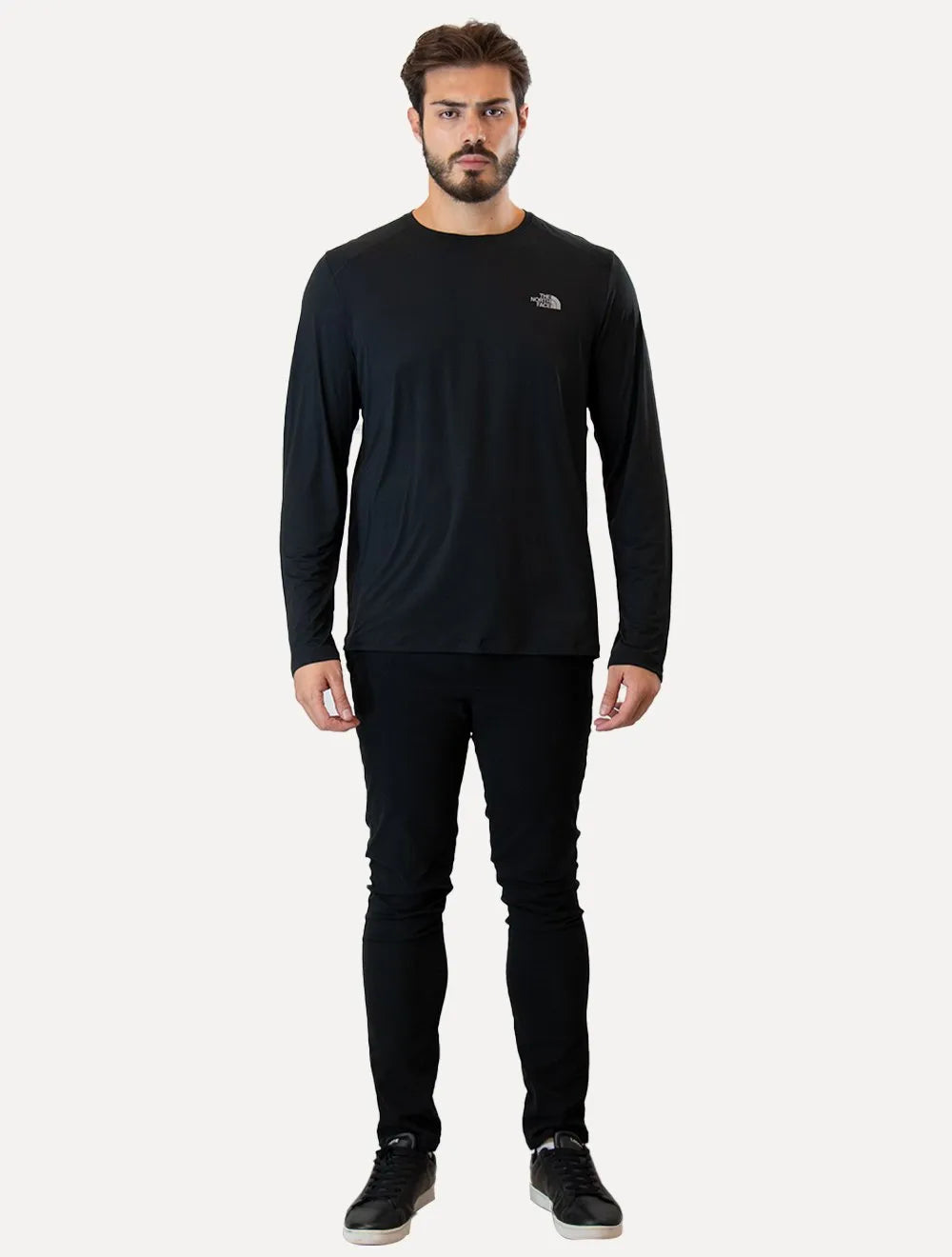 Blusa The North Face Masculina Manga Longa Crewneck Hyper Preta