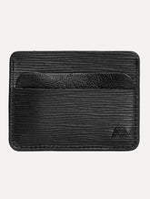 Carteira Aramis Masculina Porta-Cartão Couro Soft Textura Preta