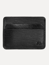 Carteira Aramis Masculina Porta-Cartão Couro Soft Textura Preta