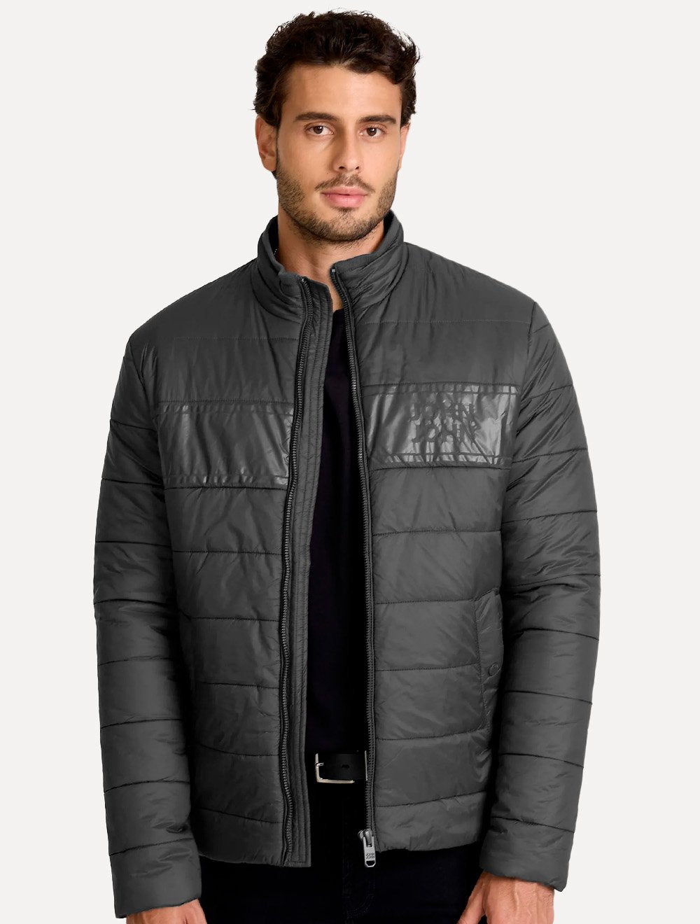 Jaqueta John John Masculina Nylon Sidney Cinza Escuro