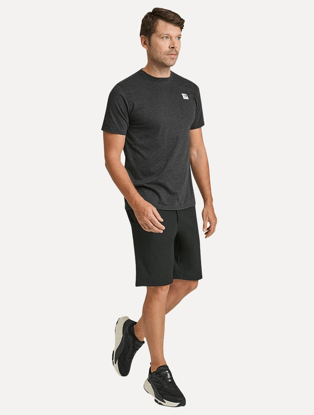 Camiseta The North Face Masculina Heritage Patch Heathered Grafite Mescla