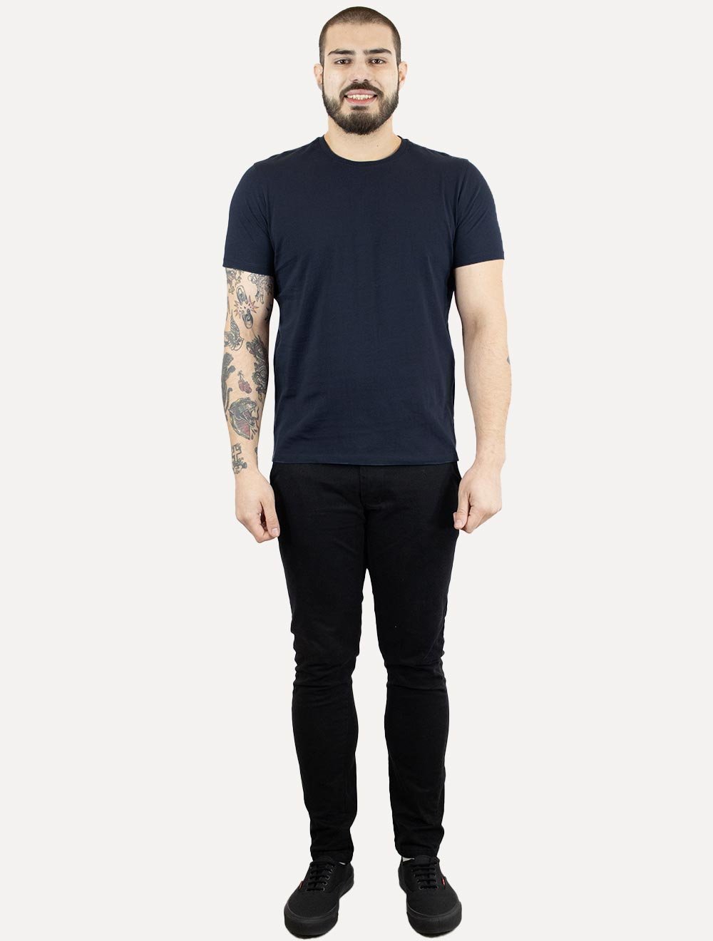 Camiseta Aramis Masculina New Essencial Lisa Azul Marinho