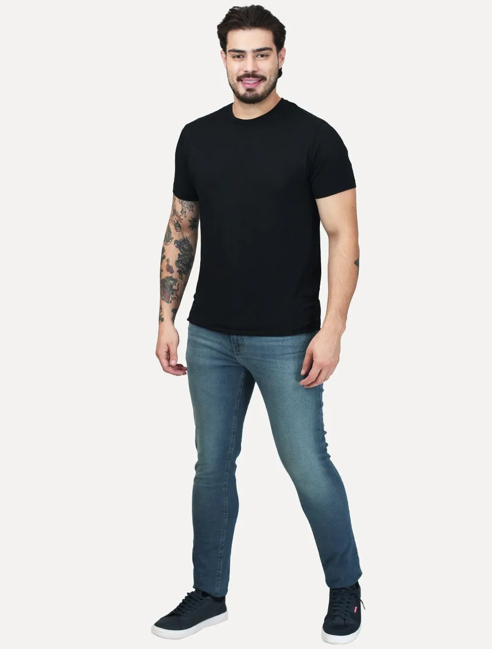 Calça Levis Jeans Masculina 512 Slim Taper Stretch Azul Médio