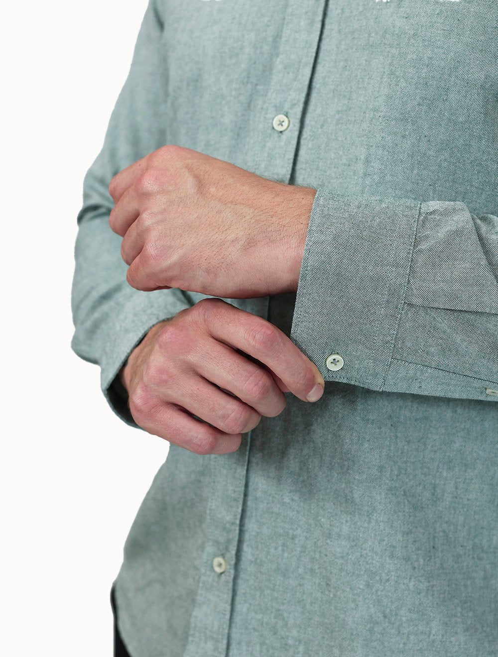 Camisa Aramis Masculina Slim Oxford Planalto Verde Claro