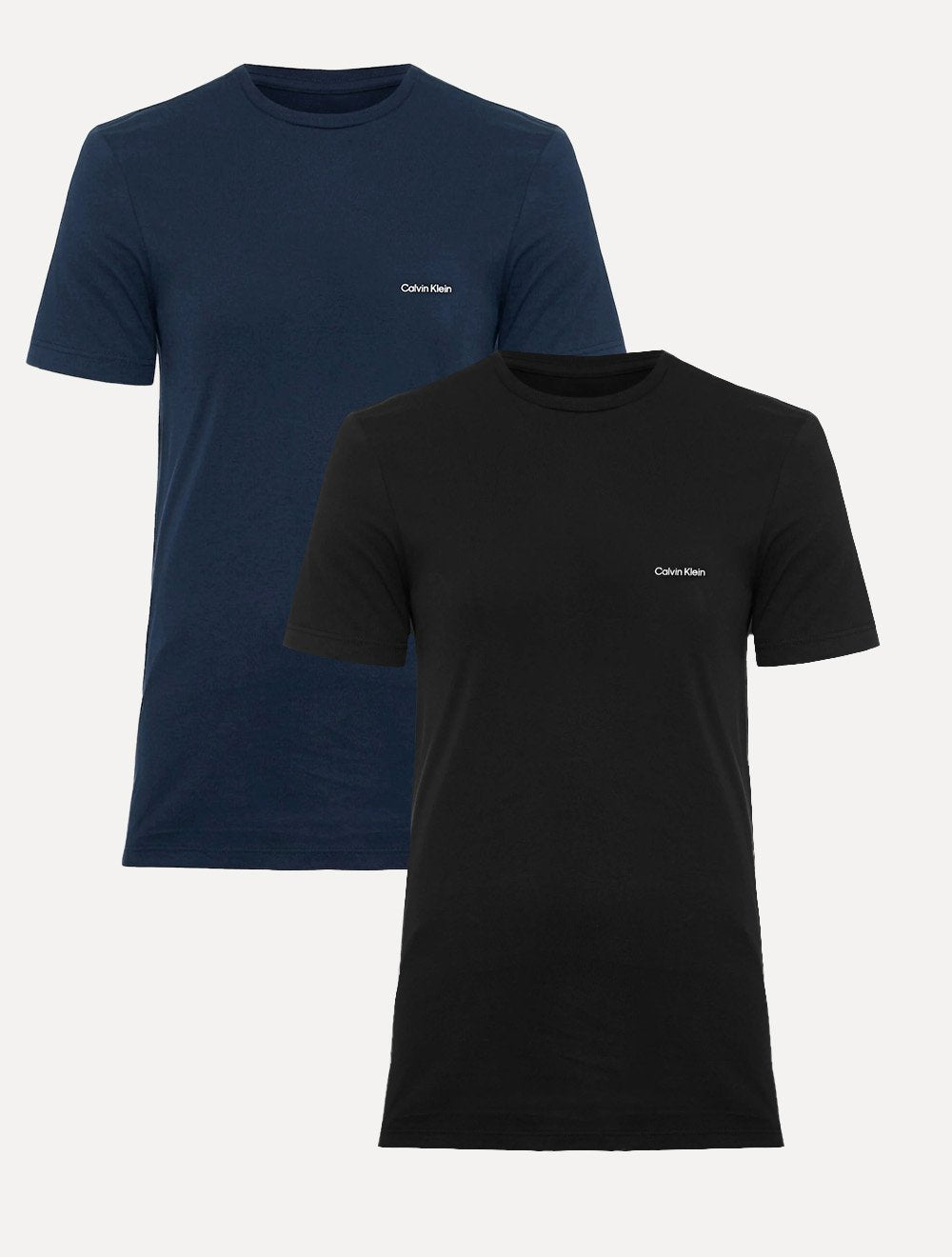 Kit Camisetas Calvin Klein | Masculina Flamê Preta/Azul Marinho