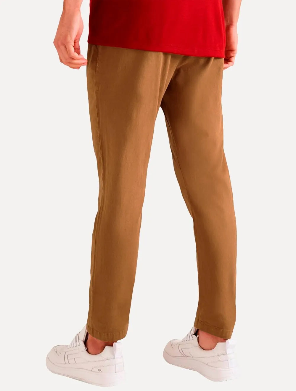 Calça Reserva Masculina de Sarja Casual Iron Caramelo