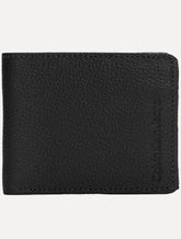 Carteira Calvin Klein Masculina Vertical Logo Relief Preta