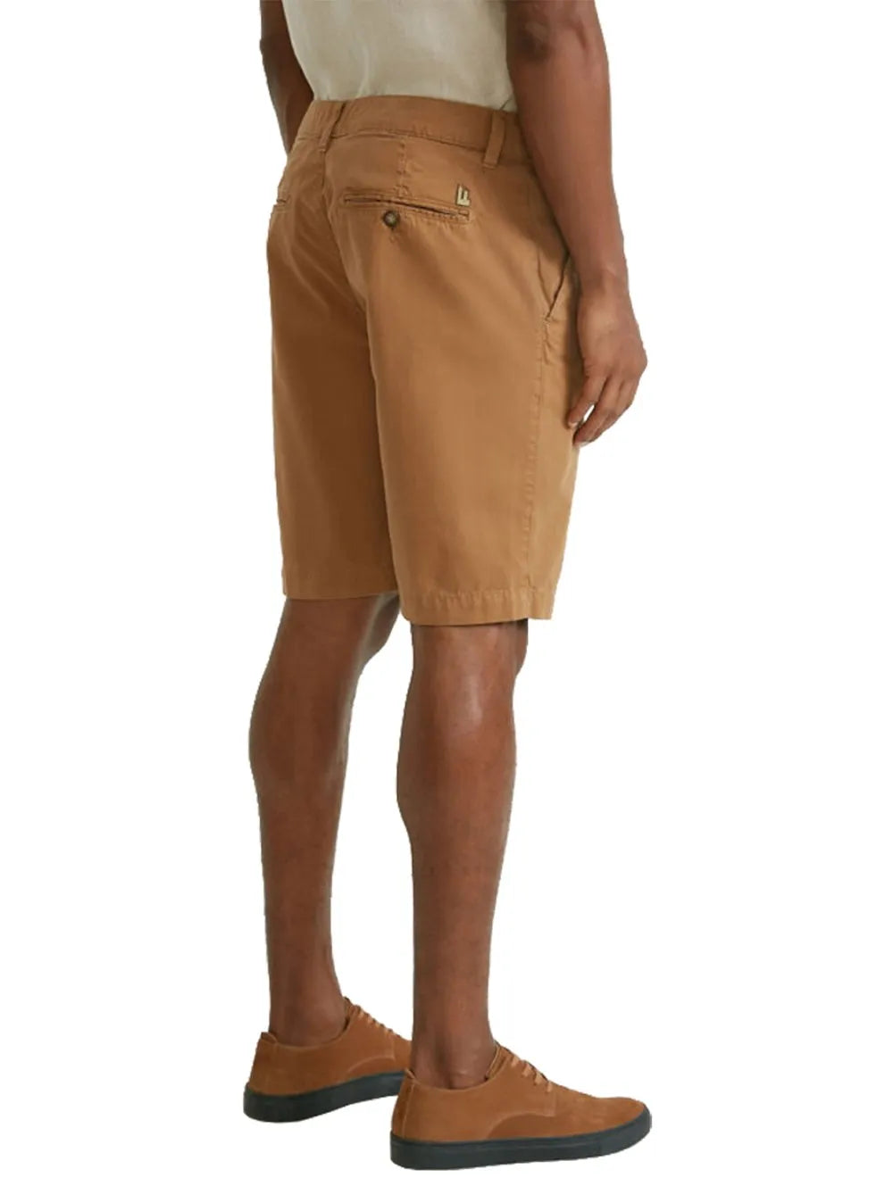 Bermuda Foxton Masculina Chino Casual Camelo Marrom