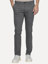 Calça King & Joe Sarja Masculina Slim Chumbo