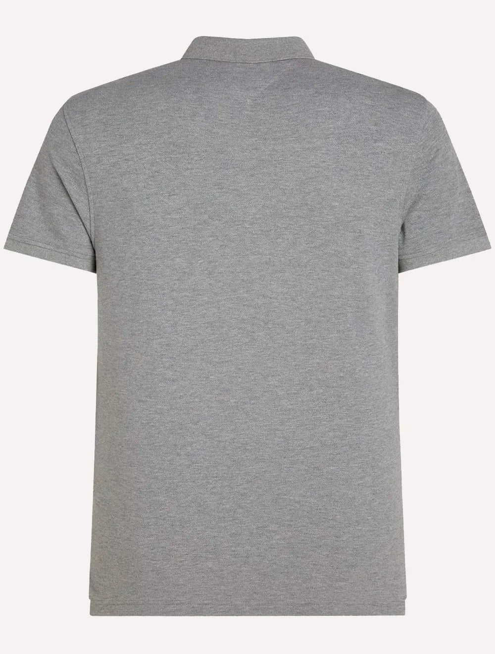 Polo Tommy Hilfiger Masculina Slim Piquet 1985 Cinza Mescla