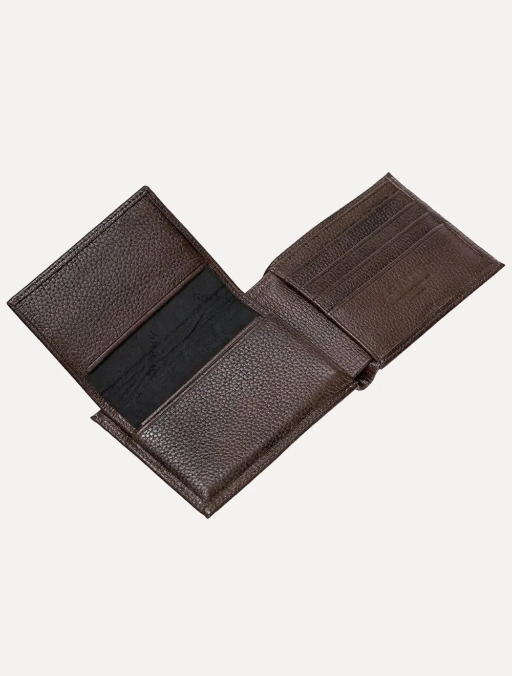 Carteira Aramis Masculina Couro Floater Horizontal Marrom Café