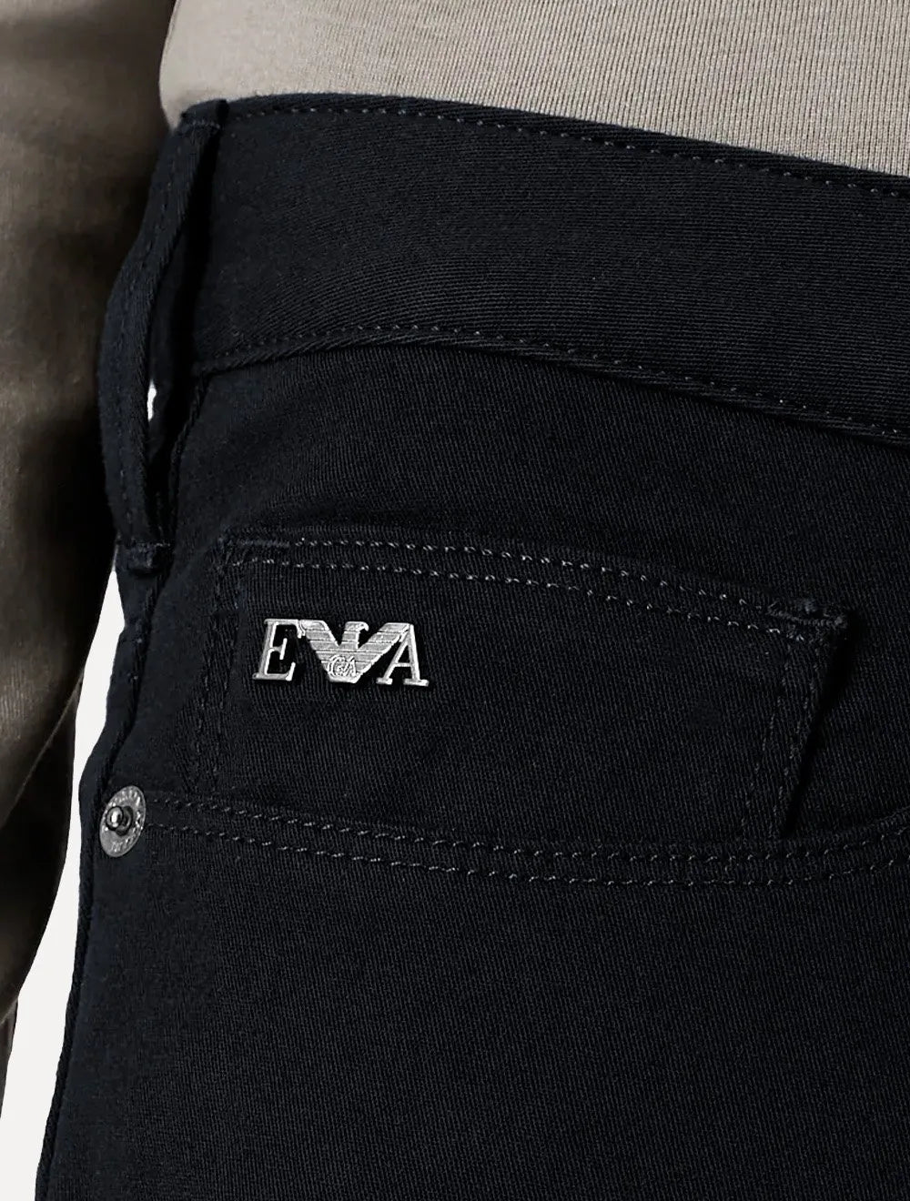 Calça Jeans Empório Armani Masculina J06 Slim Fit 5 Pockets Azul Marinho