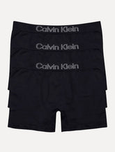 Cueca Calvin Klein Low Rise Trunk Sem Costura Preta Pack 3UN