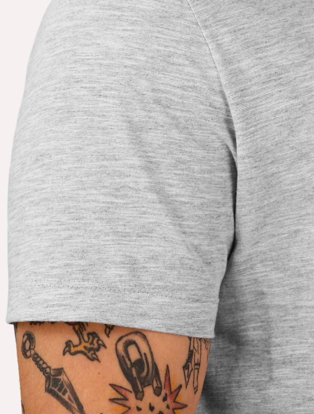Camiseta Calvin Klein Masculina Flame CK New York Cinza Mescla
