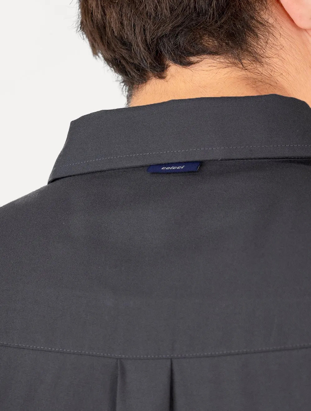 Camisa Colcci Masculina Relax Logo Grafite