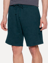 Bermuda John John Masculina Moletom New Basic Azul Petróleo