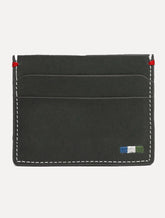 Carteira Reserva Masculina Porta-Cartão Couro Parma Cinza Escuro