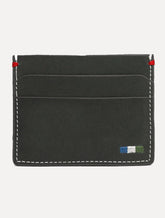 Carteira Reserva Masculina Porta-Cartão Couro Parma Cinza Escuro