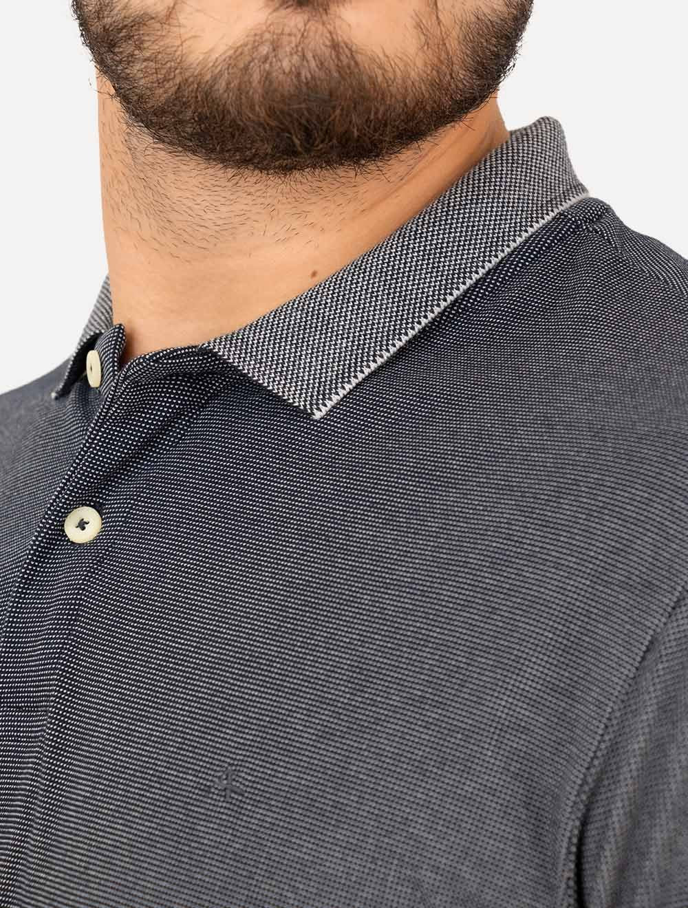 Polo Aramis Masculina Piquet Maquinetada Vegas Azul Marinho