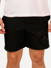 Short Original Penguin Masculino D'Água Estampa Localizada Preto