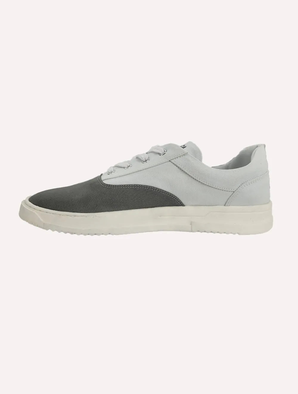 Tênis Nautica Masculino Denim Sailboat Logo Fanton Lona Branco/Cinza