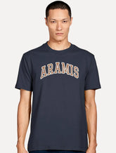 Camiseta Aramis Masculina Regular New College Azul Marinho